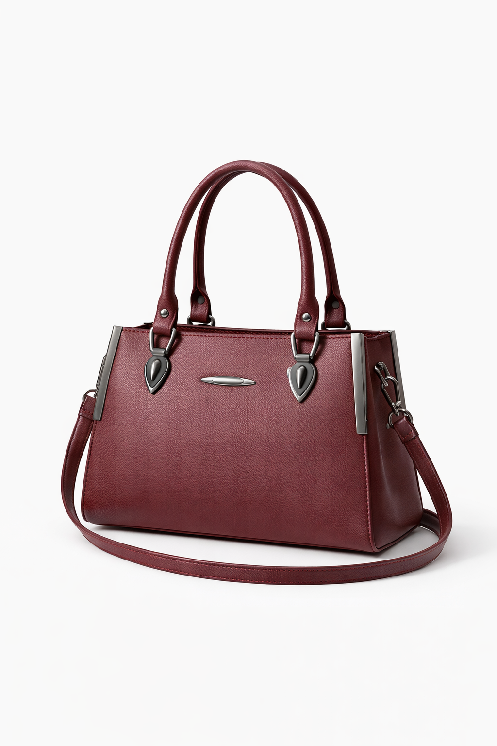 party wear stylish maroon pu handbag party wear stylish maroon pu handbag