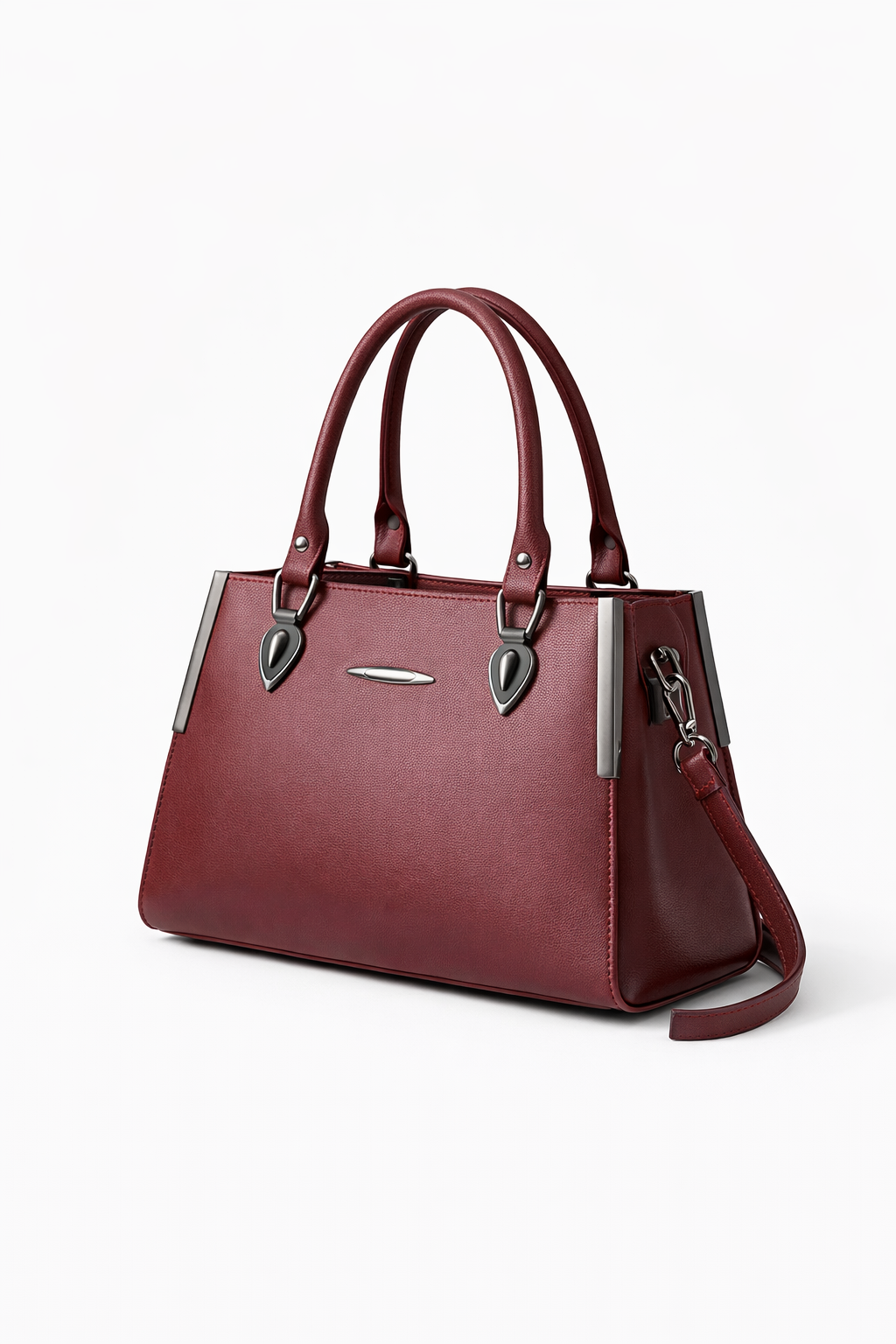 party wear stylish maroon pu handbag party wear stylish maroon pu handbag