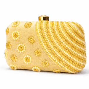 golden clutch handle purse for party wear, wedding, trendy purse