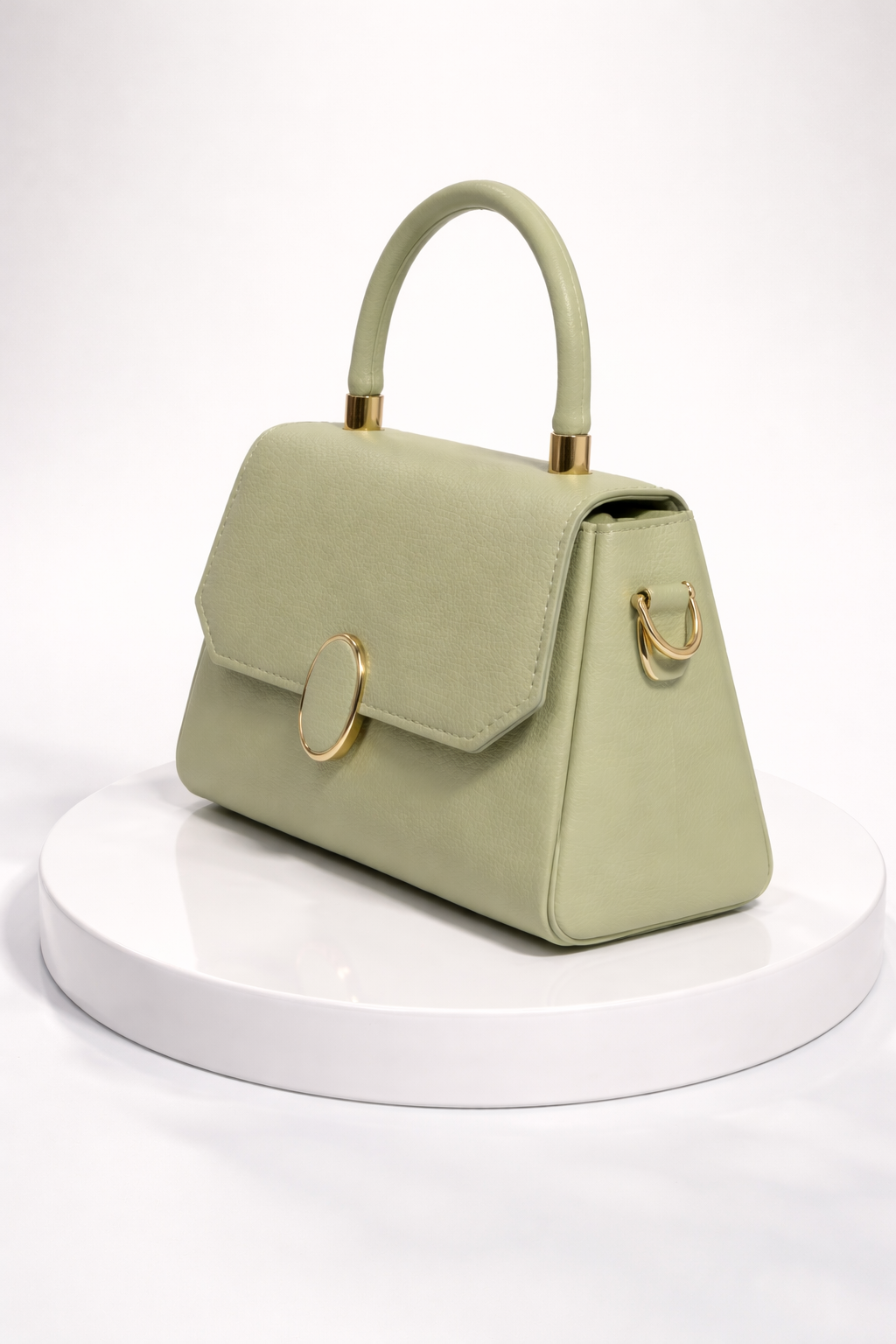 designer look pu leather handbag for women green / pistachio shade designer look pu leather handbag for women green / pistachio shade