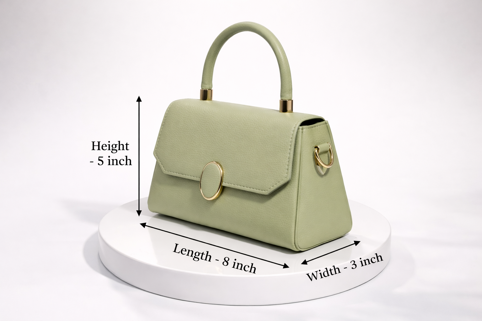 designer look pu leather handbag for women green / pistachio shade designer look pu leather handbag for women green / pistachio shade